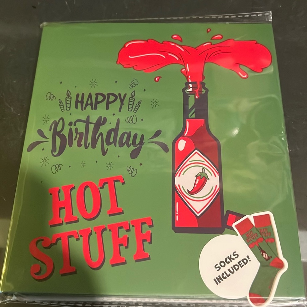 Adorable Birthday Card with Socks Included